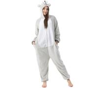 Katara 1744 - Kigurumi Pijamas Disfraz de Animal - Traje de Noche con Capucha - Adultos Unisexo - Ratón, L
