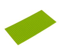 Katara- Placa de Construcción Rectangular 12,7x25,5cm Base Compatible con Lego Classic, Sluban, Papimax, Q-Bricks, Color Verde Claro (1672)