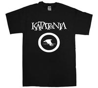 Katatonia - Camiseta negra con banda de metal gótica Doom Opeth Tiamat, camiseta de manga corta para hombre, talla XS, Negro, L