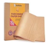 katbite Braun - Papel de horno (200 hojas, 30,5 x 40,6 cm, para hornear galletas, cocinar, hornear, asar