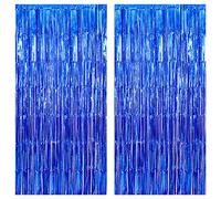 KatchOn, Telón de Fondo de Flecos Azules de 2 x 2 m, Paquete de 2 Unidades
