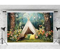 Kate 3x2m Bosque Camping Telón de Fondo de Madera Boho Tienda de Flores Decoración Fotografía Fondo Recién Nacido Fotografía Atrezzo Retrato Photobooth Estudio