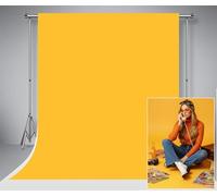 Kate 6.5x10ft/2x3m Resumen de Fondo de la Foto Sólido Amarillo Retro telones de Fondo para fotografía Estudio de Adultos recién Nacidos