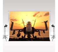 Kate Air Force Tema Fotografía de Fondo Plegable 3 * 3m/10 * 10ft Guerra Apocalipsis Militar Atmósfera Decoración Cool Boy Estudio Plegable Retrato Fotografía Fondo