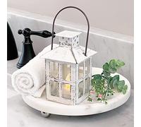 Kate Aspen 14110WT - Vela Vintage Blanca Envejecida de Hierro