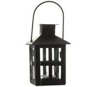 Kate Aspen Portavelas Luminoso Negro Mini Linterna de té