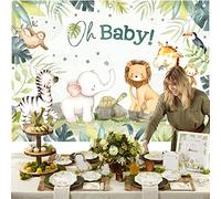 Kate Aspen Safari Baby Shower Decoraciones telón de Fondo de Fotos/Accesorio de Fotos/Cabina de Fotos, decoración de guardería