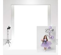 Kate Backdrop Blanco 2x3m Magazine Shooting Together Fondo Plegable Estudio Fotográfico Boda Fondo Fotográfico Skin Friendly para Recién Nacido Blanco Puro Chroma Key Photo Booth