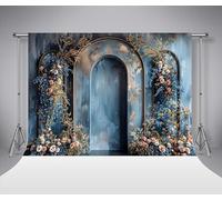 Kate Dreamy Blue Art Flowers Fotograp Forthrop Vintage Portreathing Fondo de Baby Shower Decoración de Bodas Batking Smash Girl Kids Birthday Props Studio 2.2x1.5m/7x5ft