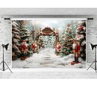 Kate Fondo de Navidad Fotografía 10x8ft/3 * 2.5m Fondo de Aventura Sentinel Nieve de Invierno Árbol de Navidad Año Nuevo Decoración de Fiesta navideña Familiar Retrato Estudio fotográfico