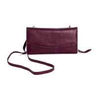 Kate Lee Avec Intérieur Portefeuille Sac À Bandoulière en Cuir, NLIYANE Bordeaux-Bolso Interior y Cartera, Piel sintética, Tarjetero, Bandolera, Dos Correas de Cuero y Cadena para Mujer, Granate