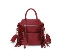 Kate Lee Bolso de Piel Velyane Flecos Burdeos, Cuero para Mujer, Granate