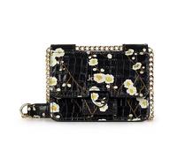 Kate Lee Bolso Mini Tiny Ophelia CRO Negro Flores, Bandolera para Mujer