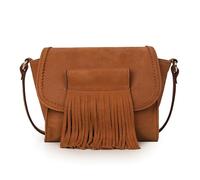Kate Lee Sac en Cuir Porté Bandoulière M Fleya Cognac, Bolsa para Mujer, coñac