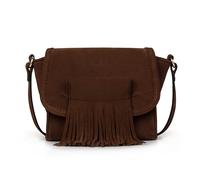 Kate Lee Sac Porté Bandoulière en Cuir Mini Fleya Marron, Bolso Bandolera de Piel Mujer, Small