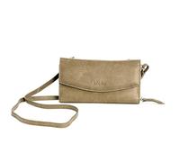 Kate Lee Tobacco Avec Intérieur Portefeuille Sac À Bandoulière en Cuir, NLIYANE Gris MUD-Bolso Bandolera con Interior-Cartera Tarjetero-para Llevar al Hombro-Dos Correas de Piel y Cadena para Mujer