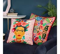 Kate Merritt Frida Illustrated Polyester Filled Cushion - Twin Pack