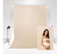 Kate Photo Studio Telón de Fondo Beige 2x3m / 6.5x10ft Telón de Fondo de fotografía Retro Fondo de Fotografía de Boda Simplicidad Fotografía de Hogar Fotomatón Fondo de Retrato Marrón Claro