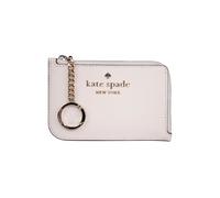 Kate Spade Cameron Saffiano Leather Medium Zip Card Holder Parchment Talla: OS | Outlet | Mujer | Blanco