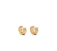 Kate Spade New York Aros huggie gruesos Set in Stone, Oro Claro