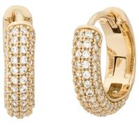 Kate Spade New York Pave Mini Huggies, Clear/Gold