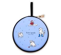 Kate Spade New York Cuencos portátiles para perros, juego de dos cuencos plegables de 16 onzas con funda, lloviendo gatos y perros