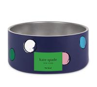 Kate Spade New York Dog Plato para alimentos y agua Tazn de acero inoxidable con base no deslizante 4 taza (32 oz) Capacidad de comida para mascotas