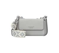 Kate Spade New York Double up Bolsa de hombro Piel natural 20 cm gris
