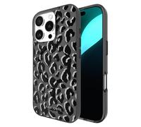 Kate Spade New York Funda para iPhone 16 Pro, Compatible con MagSafe, Funda de teléfono de diseño, Leopardo de Ciudad, Negro