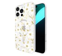 Kate Spade New York Funda para iPhone 16 Pro MAX, Compatible con MagSafe, Funda de teléfono de diseño, Gemas Florales de Sol