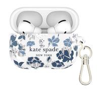 Kate Spade New York Funda Protectora para AirPods Pro 3 con Clip de Anillo para Llavero, Color Azul, Compatible con AirPods de 3ª generación