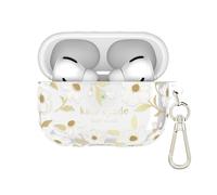 Kate Spade New York, Funda Protectora para AirPods Pro con Llavero Compatible con AirPods Pro de 1ª y 2ª generación, Floral Dorado