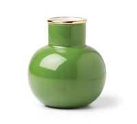Kate Spade New York Green Make It Pop - Jarrón pequeño, 0.68 | Esmalte colorido | para arreglos frescos o secos | 10,79 cm, 368.5 g, regalo para mujeres, decoración del hogar y estante