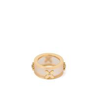 Kate Spade New York Heritage Bloom - Anillo de circonita cúbica, latón, acetato, circonita cúbica, 6 Reino Unido