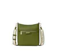 kate spade new york Hudson - Bandolera grande de piel granulada, jungle vino, Talla única
