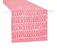 Kate spade New York in The Loop & Joy Dot - Camino de Mesa Reversible (100% algodón, Lavable a máquina, Rosa y Rojo, 38,1 x 182,9 cm)