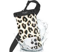 Kate Spade New York IP68 - Funda Impermeable Flotante para teléfono, diseño de Leopardo