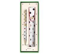 Kate Spade New York Lápiz capacitivo para pantallas táctiles, bolígrafo de metal con tinta negra y bolsa de almacenamiento (Ladybug Dot)