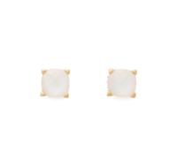 Kate Spade New York Little Luxuries 6 mm Square Studs, Mother of Pearl/Gold