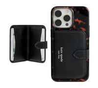 Kate Spade New York Morgan - Cartera magnética para teléfono/Tarjetero, Compatible con teléfonos y Fundas MagSafe, Color Negro Medianoche