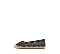 Kate Spade New York Pearl Fishnet Espadrille Ballet Flat, Mocasín Plano Mujer, Black, 37 EU