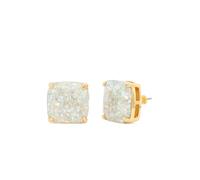 Kate Spade New York Pendientes de botón pequeños cuadrados, Brillo De Ópalo