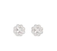 Kate Spade New York Heritage Bloom Mini Studs, Clear/Silver