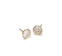 Pendientes redondos de Kate Spade New York, Clear/Gold