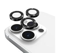 Kate Spade New York - Protector de Lente de cámara para iPhone 15 Pro/iPhone 15 Pro MAX con Anillo de Aluminio, Juego en Piedra Nightfall