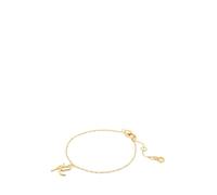Kate Spade New York Pulsera de letras One In A Million, Bracelet, Circonita cúbica, latón, hierro, No es una piedra preciosa