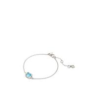 kate spade new york Pulsera solitaria de vidrio fundido, Talla única, Latón, circonita, cristal, Circonita cúbica