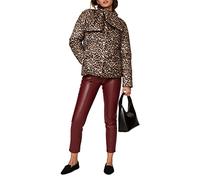 Kate Spade New York Rent The Runway - Parka central de leopardo preamada, Marrón, M