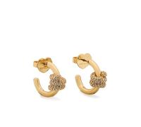 Kate Spade New York Ropes & Knots Pendientes de aro con diseño de nudo con engarce pavé
