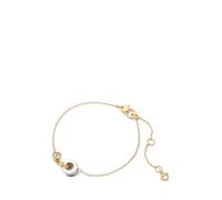 Kate Spade New York Pulsera entrelazada de piedra engarzada, talla única, Metal, No es una piedra preciosa